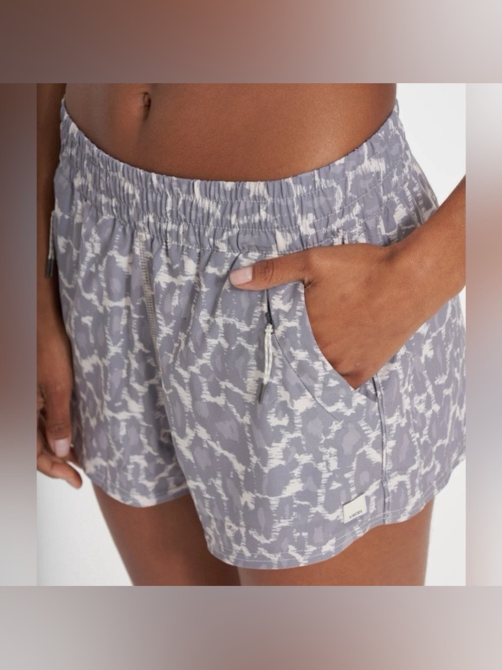 Vuori dash leopard spots shorts. Size M.